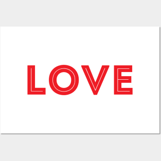 simple ,,love'' typography Posters and Art